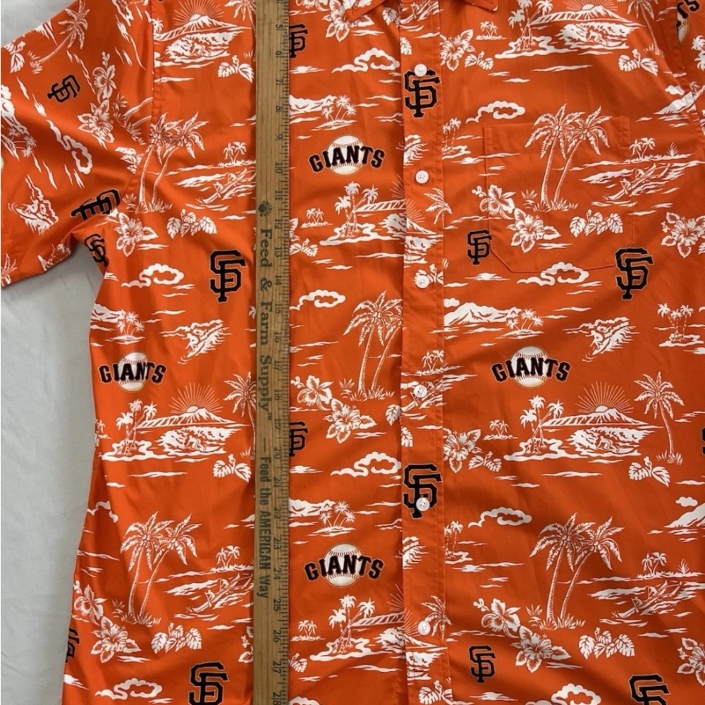 Reyn Spooner MLB San Francisco Giants Hawaiian Button Up Shirt Men’s Size XL - Picture 3 of 7